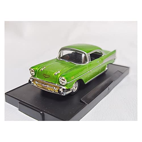 CHENXIAOLAN Miniaturmodelle Für Chevrolet Bel Air 1957 1 64 Alu-Automodellsimulation Grüne Spielzeug-Fahrzeugsammlung Aus Druckguss Fertigmodell von CHENXIAOLAN