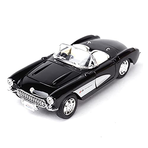 CHENXIAOLAN Miniaturmodelle Für Chevrolet Corvette Sportwagen 1 24 Metalllegierung Diecast Simulation Automodell Für Display Ornamente Fertigmodell(Schwarz) von CHENXIAOLAN