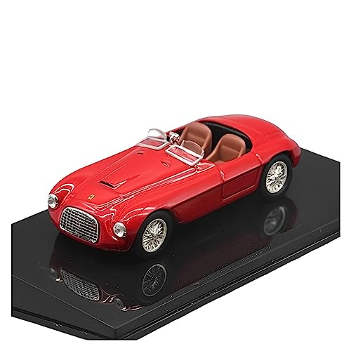 CHENXIAOLAN Miniaturmodelle Für Ferrari 166MM 1949 1:43 Legierung Zweitüriges Cabriolet-Automodell Mini-Druckguss-Metallauto-Schreibtischdekoration Fertigmodell von CHENXIAOLAN