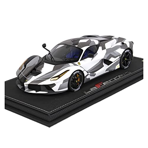 CHENXIAOLAN Miniaturmodelle Für Ferrari Ferrari LaFerrari Camouflage Faux Leather Base Resin Model Ornament 1 18 Fertigmodell von CHENXIAOLAN