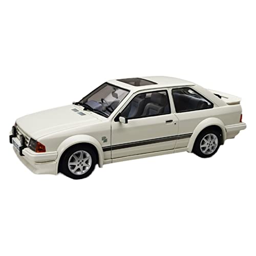 CHENXIAOLAN Miniaturmodelle Für Ford Escort RS Tur Turbo 1984 1 18 Legierung Automodell Erwachsene Souvenir Sammlerstücke Display Fertigmodell(Weiß) von CHENXIAOLAN