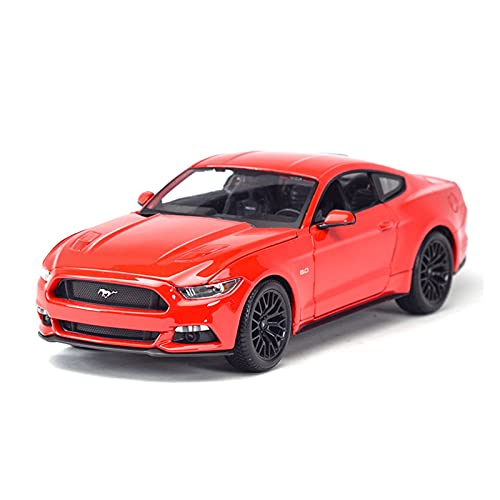 CHENXIAOLAN Miniaturmodelle Für Ford Mustang 2015 1 18 Sportwagen Statische Simulation Die Cast Collectible Modellauto Spielzeug Fertigmodell(Rot) von CHENXIAOLAN