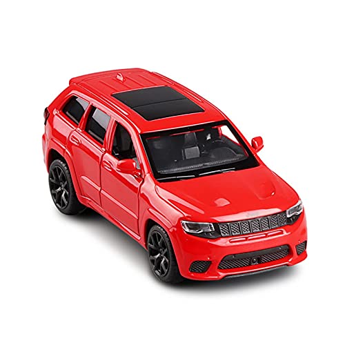 Miniaturmodelle Für Grand Cherokee Trackhawk 1 36 Simulation Diecast Legierung Automodell Pull Back Kinderspielzeugfahrzeug Geschenk Fertigmodell(Rot) von CHENXIAOLAN