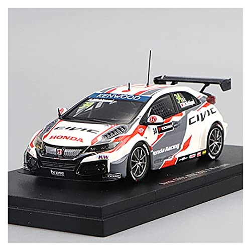 CHENXIAOLAN Miniaturmodelle Für Honda Civic WTCC 2016 1 43 Modifizierte Rallye-Auto-Harzmodell-Sammlungsornamente Fertigmodell(B) von CHENXIAOLAN