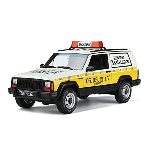 CHENXIAOLAN Miniaturmodelle Für Jeep Cherokee 1 18 Harz Rettungswagen Modell Boutique Spielzeug Geschenkkollektion Fertigmodell von CHENXIAOLAN