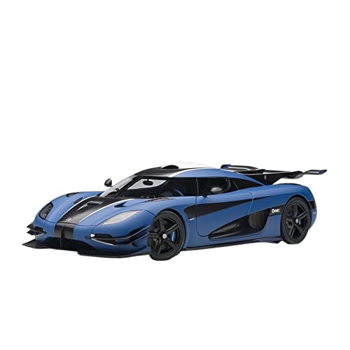 CHENXIAOLAN Miniaturmodelle Für Koenigsegg ONE 1 18 Supercar Legierung Automodell Metall Spielzeug Ornament Sammlerstücke Display Fertigmodell(Blau) von CHENXIAOLAN