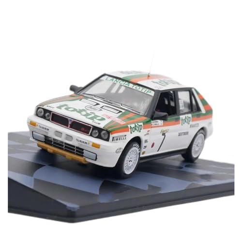 CHENXIAOLAN Miniaturmodelle Für Lancia Delta 1988 1:43 Rennwagen Diecast Legierung Simulation Modell Sammeln Ornament Metall Spielzeug Fertigmodell von CHENXIAOLAN