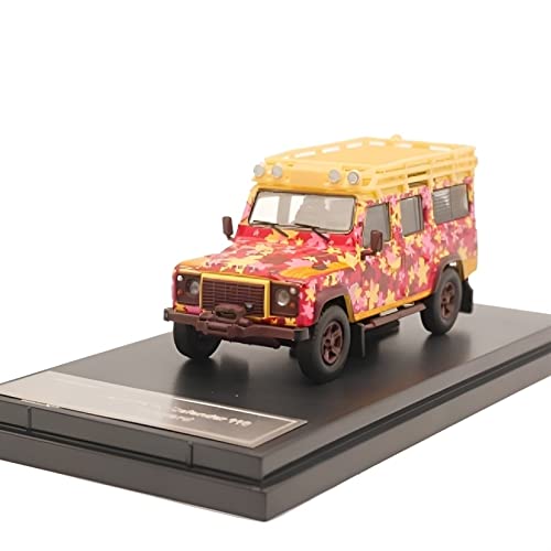 CHENXIAOLAN Miniaturmodelle Für Land Rover Defender 110 1 64 Weinberg Ahornblatt Edition Legierung Automodell Dekoration Mädchen Spielzeug Geschenk Fertigmodell von CHENXIAOLAN