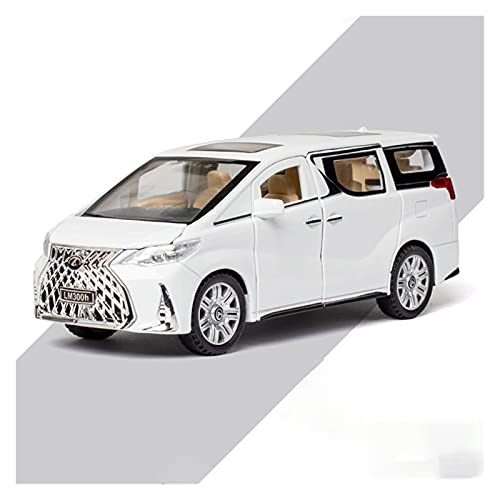 CHENXIAOLAN Miniaturmodelle Für Lexus LM300H 1 32 Simulation Diecast Legierung MPV Automodell Sound Light Kinder Spielzeugfahrzeug Sammlerstücke Fertigmodell(Weiß) von CHENXIAOLAN