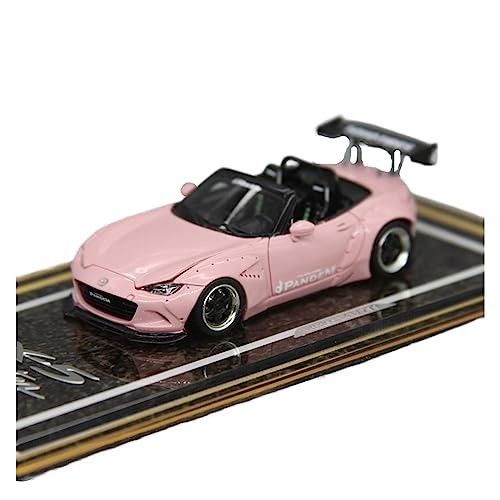 CHENXIAOLAN Miniaturmodelle Für Mazda MX5 1:64 Leichtmetall-Cabrio-Sportwagenmodell, Simulierte Statische Fahrzeugsammlungsdekoration Fertigmodell (Color : B) von CHENXIAOLAN