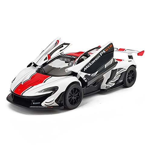 CHENXIAOLAN Miniaturmodelle Für McLaren 600LT P1 1 32 Simulation Diecast Legierung GTR Automodell Sound Licht Kinder Spielzeugfahrzeug Geschenke Fertigmodell(Weiß) von CHENXIAOLAN