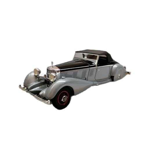 CHENXIAOLAN Miniaturmodelle Für Mercedes-Benz 540K 1937 1:43 Harzautomodell Miniaturfahrzeugsammlung Für Gedenken Fertigmodell(Gray-Roof) von CHENXIAOLAN