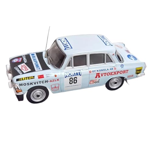 CHENXIAOLAN Miniaturmodelle Für Moskvitch 412#86 1973 1:43 Racing Legierung Simulation Auto Modell Retro Sammeln Geschenk Spielzeug Fertigmodell von CHENXIAOLAN