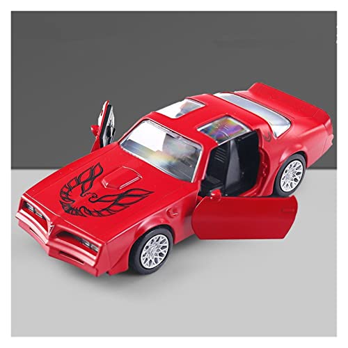 CHENXIAOLAN Miniaturmodelle Für Pontiac Firebird 1 36 Simulation Diecast Alloy Sportwagenmodell Spielzeugsammlung Kind Geschenke Fertigmodell(Rot) von CHENXIAOLAN