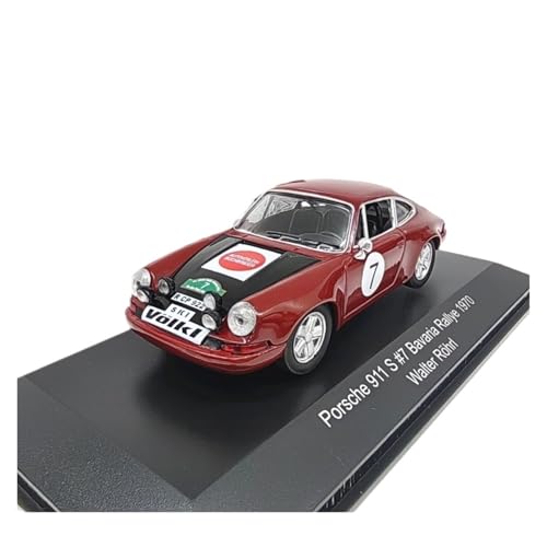 CHENXIAOLAN Miniaturmodelle Für Porsche 911 S #7 1970 1:43 Legierung Rallye Auto Modell Erwachsene Geschenk Klassische Sammlung Fertigmodell von CHENXIAOLAN