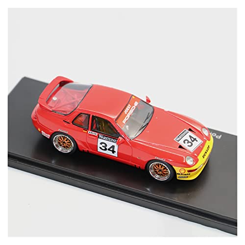 CHENXIAOLAN Miniaturmodelle Für Porsche 968 Turbo RS-adac GT Cup 1993 1 43 Klassische Harz-Automodellsimulation Fahrzeugornamente Fertigmodell von CHENXIAOLAN