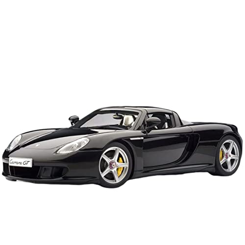 CHENXIAOLAN Miniaturmodelle Für Porsche Carrera GT 1 18 Legierung Automodell Sportwagen Metallverzierung Display Fertigmodell(Schwarz) von CHENXIAOLAN