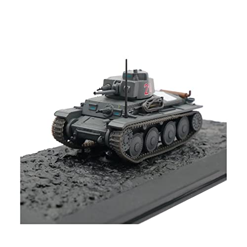 CHENXIAOLAN Miniaturmodelle Für Pz.Kpfw 38T AUSF F 1 72 Legierung Militärmodell Metall WWII Leichtpanzer Gepanzerte Fahrzeugornamente Fertigmodell von CHENXIAOLAN