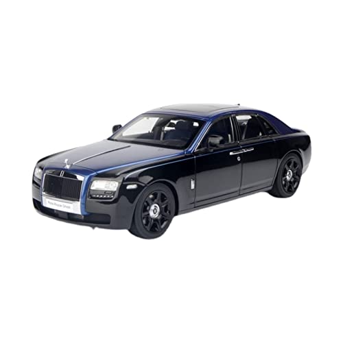 CHENXIAOLAN Miniaturmodelle Für Rolls-Royce Ghost Extended Edition Black and Blue Alloy Car Model 1 18 Fertigmodell von CHENXIAOLAN