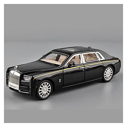 CHENXIAOLAN Miniaturmodelle Für Rolls Royce Phantom 1 32 Simulation Diecast Alloy Automodell Sound and Light Collection Kinderspielzeug Geschenk Fertigmodell(Schwarz) von CHENXIAOLAN