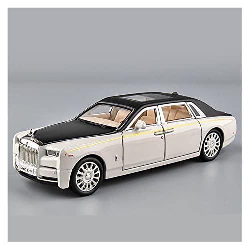 CHENXIAOLAN Miniaturmodelle Für Rolls Royce Phantom 1 32 Simulation Diecast Alloy Automodell Sound and Light Collection Kinderspielzeug Geschenk Fertigmodell(Weiß) von CHENXIAOLAN