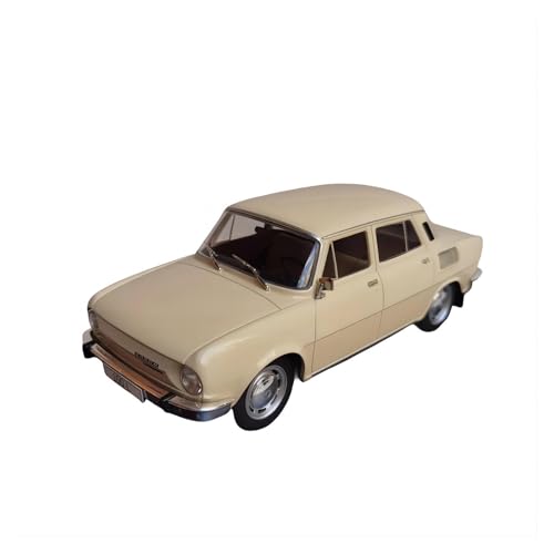 CHENXIAOLAN Miniaturmodelle Für Skoda 100L 1:24 Klassische Auto Legierung Modell Sammlerstücke Retro Ornament Szene Display Geschenk Metall Spielzeug Fertigmodell von CHENXIAOLAN