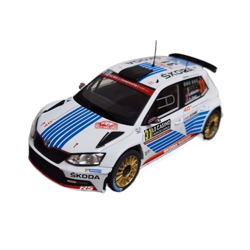 CHENXIAOLAN Miniaturmodelle Für Skoda FABIA R5#31 2017 1:24 Legierung Rennwagen Modell Erwachsene Miniatur Modell Spielzeug Sammlung Fertigmodell von CHENXIAOLAN