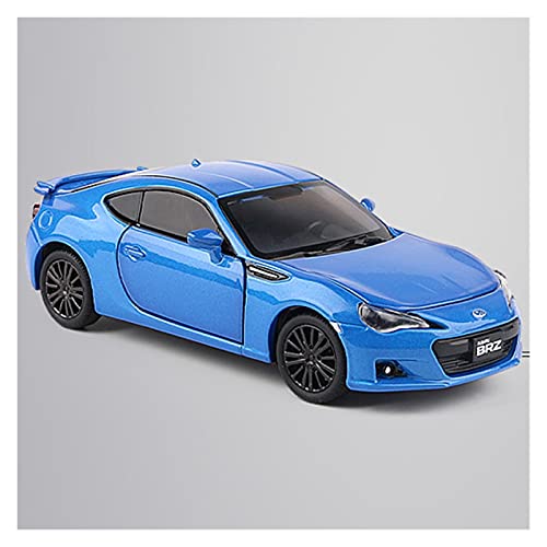 CHENXIAOLAN Miniaturmodelle Für Subaru BRZ 1 32 Simulation Diecast Alloy Automodell Sound Und Licht Pull Back Kinderspielzeug Sammlerstücke Fertigmodell(Blau) von CHENXIAOLAN