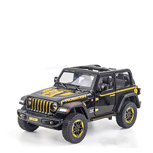 CHENXIAOLAN Miniaturmodelle Für Wrangler 1941 1:20 Simulation Diecast Legierung Offroad-Automodell Sound Licht Kinder Spielzeugfahrzeug Geschenke Fertigmodell(Schwarz) von CHENXIAOLAN