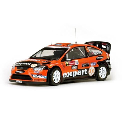 CHENXIAOLAN Miniaturmodelle Legierungsmodell im Maßstab 1 18. Für Ford Focus WRC08-Serie, Druckguss-Sammelfahrzeug für Erwachsene Fertigmodell von CHENXIAOLAN