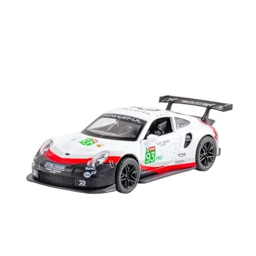 CHENXIAOLAN Miniaturmodelle Maßstab 1 32 Für Porsche 911 RSR Legierung Auto Modell Simulation Auto Ornamente Sammlung Fertigmodell(Weiß) von CHENXIAOLAN