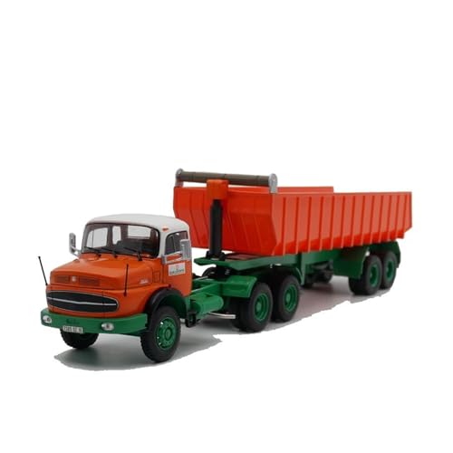 CHENXIAOLAN Miniaturmodelle Maßstab 1 43 für Mercedes-Benz 2624 Schwerer LKW, großer LKW-Anhänger, Legierungsautomodell, statisches Hobby-Metallspielzeug Fertigmodell von CHENXIAOLAN