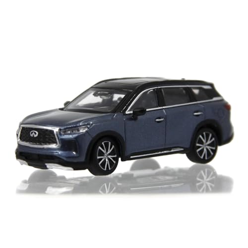 CHENXIAOLAN Miniaturmodelle Maßstab 1 64 Infiniti Q70L 2017 Modell Metall Statisches Automodell Miniaturfahrzeugmodell Fertigmodell(QX60 Blue) von CHENXIAOLAN