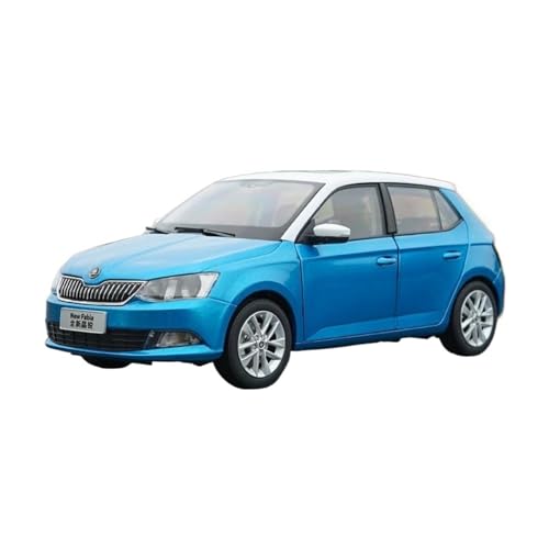 CHENXIAOLAN Miniaturmodelle Modell Im Maßstab 1 18 Für Skoda Fabia, Autolegierung, Druckgussmodell, Statisches Display-Souvenir Fertigmodell(Blau) von CHENXIAOLAN