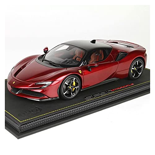 CHENXIAOLAN Miniaturmodelle for Ferrari Ferrari SF90 Stradale 1 18 Zinklegierung Simuliertes Guss Zurückziehen Auto Fertigmodell von CHENXIAOLAN