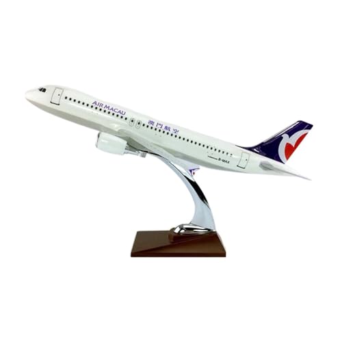 CHENXIAOLAN Vorgefertigte Luftfahrzeug-Modelle 1:100 Für Air Macau Airbus A320-200-Modell Mit Geschenkornamenten Aus Der Flugzeugkollektion Auf Basislegierung Fertigmodelle von CHENXIAOLAN