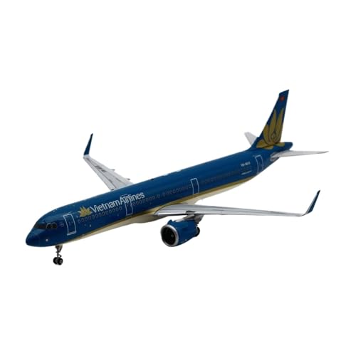 CHENXIAOLAN Vorgefertigte Luftfahrzeug-Modelle 1:200 Für Vietnam Airlines Skyteam Airbus A321neo Flugzeugmodell Simulation Statisches Sammlerspielzeug Geschenk Fertigmodelle von CHENXIAOLAN