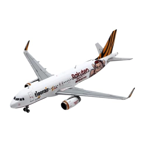 CHENXIAOLAN Vorgefertigte Luftfahrzeug-Modelle 1:400 Für Tigerair Taiwan Airbus A320 Flugzeug Diecast Modell Souvenir Ornamente Sammlung Erwachsene Geschenk Fertigmodelle von CHENXIAOLAN