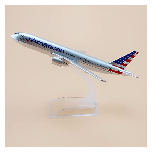 CHENXIAOLAN Vorgefertigte Luftfahrzeug-Modelle 16 cm Passend Für Air American AA B777 Boeing 777 Airways Airways Metalllegierung Flugzeugmodell L Geschenk Fertigmodelle von CHENXIAOLAN