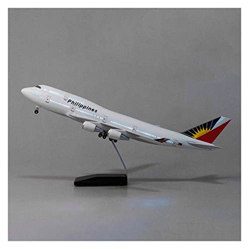 CHENXIAOLAN Vorgefertigte Luftfahrzeug-Modelle 47CM Fit Für Boeing 747 B747 Modell Rumpf W Verkehrsflugzeug Leichtflugzeug Spielzeug Souvenir Geschenk Sammlung Display Fertigmodelle (Color : B) von CHENXIAOLAN