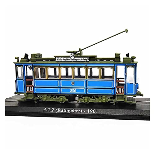 CHENXIAOLAN Miniaturmodelle 1/87 Für A2.2 1901 Vintage Rail Tram Diecast Legierung Modell Szene Dekoration Jungen Spielzeug Geschenk Fertigmodell von CHENXIAOLAN