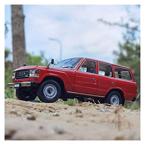 Miniaturmodelle 1 18 Für Toyota Land Cruiser LC60 Legierung Geländewagenmodell Druckguss Fahrzeugsimulation Sammlerstück Souvenir Fertigmodell(Rot) von CHENXIAOLAN