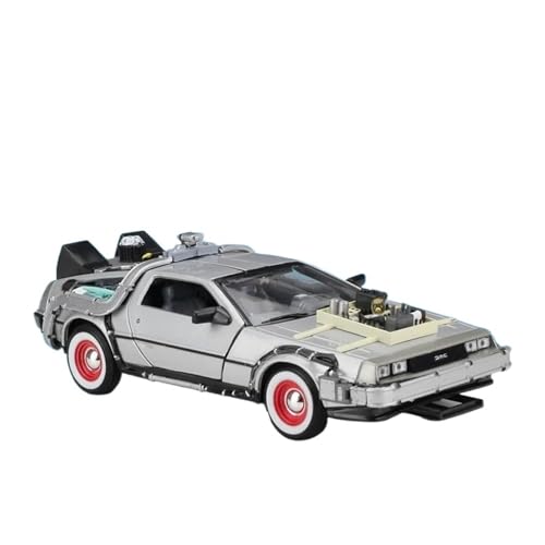 Miniaturmodelle 1 24 Für DMC-12 1 2 3 Delorean Zeitmaschine Zurück In Die Zukunft Auto Statische Druckguss Fahrzeug Sammlung Fertigmodell von CHENXIAOLAN