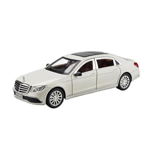 Miniaturmodelle 1 24 Für E-Klasse E300L Legierung Automodell Sound Und Licht Modell Auto Display Erwachsenensammlung Fertigmodell(A White) von CHENXIAOLAN