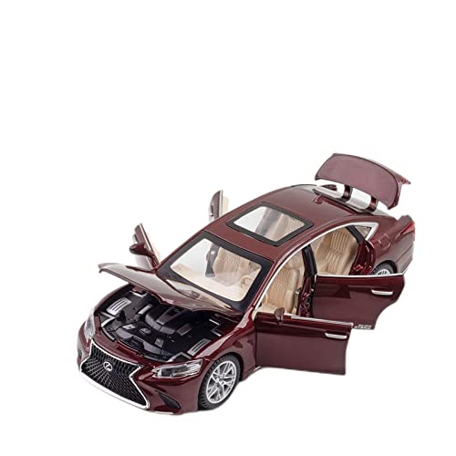 Miniaturmodelle 1 24 Für Lexus LS500H Simulation Diecast Car Model Metal Sound Light Zurückziehen Spielzeugfahrzeuge Geschenk Fertigmodell(Rot) von CHENXIAOLAN