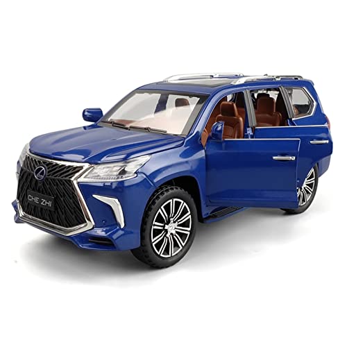 Miniaturmodelle 1 24 Für Lexus LXS70 Simulation Legierung Geländewagen Modell Diecast Vehicle Toys Collection Kids Gift Display Fertigmodell(Silber) von CHENXIAOLAN