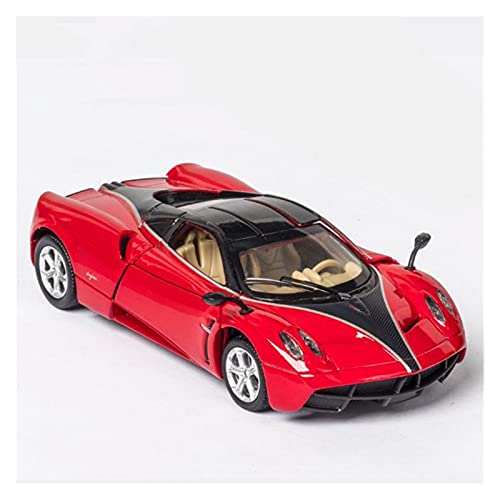 Miniaturmodelle 1 32 Automodell Für Pagani Hua YRA Zurückziehen Mit Sound Und Leichtmetalldruckguss-Simulationsauto Fertigmodell(Rot) von CHENXIAOLAN