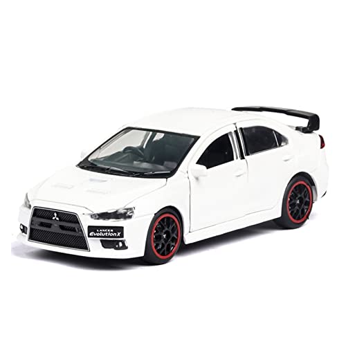 Miniaturmodelle 1 32 Für Mitsubishi EVO X Alloy Diecast Model Super Racing Sound Light Kinderautospielzeug Fertigmodell von CHENXIAOLAN