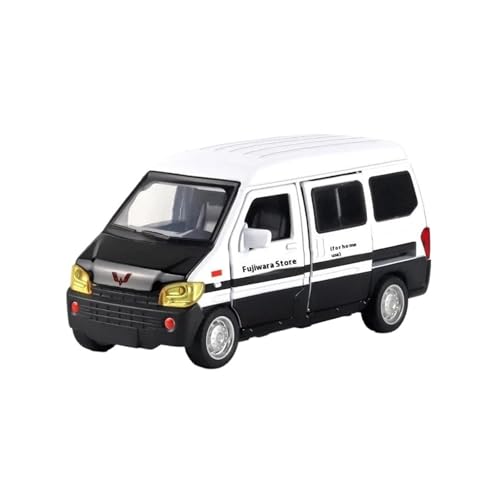 Miniaturmodelle 1 32 Für Wuling Rongguang Van MPV Legierung Auto Druckguss Metall Modell Sound Und Licht Spielzeug Sammlung Display Fertigmodell(Weiß) von CHENXIAOLAN