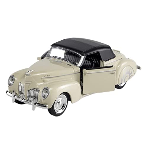 CHENXIAOLAN Miniaturmodelle 1:38 Für Lincoln Convertible Classic Car Legierung Kinderspielzeugauto Mit Sound Light Modell Fertigmodell(D) von CHENXIAOLAN